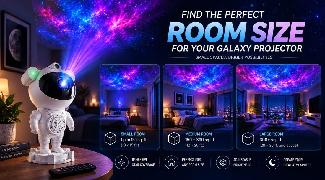 galaxy projector room size