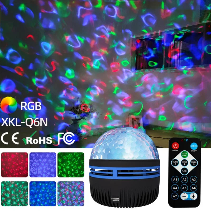 starry night light projector rotating a moon and stars across a child's bedroom ceiling – view 10
