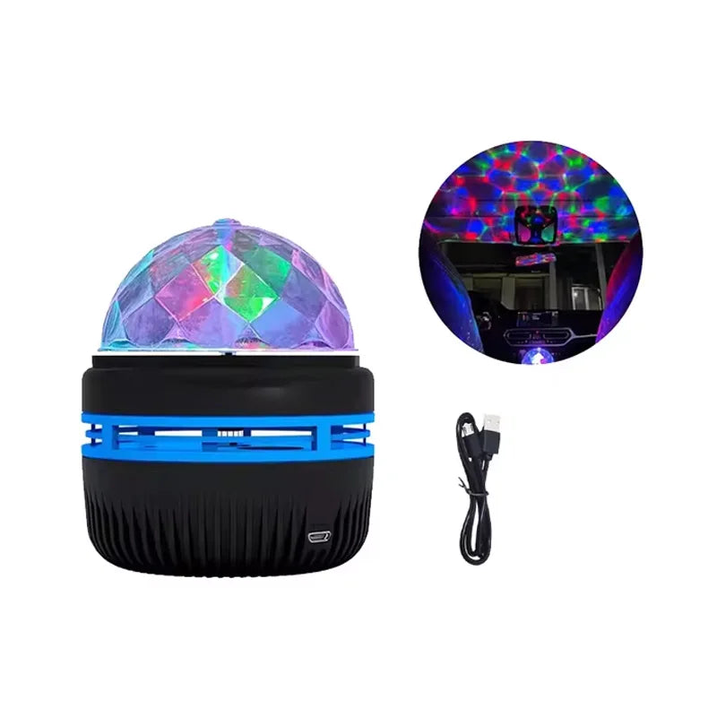 starry night light projector rotating a moon and stars across a child's bedroom ceiling – view 12