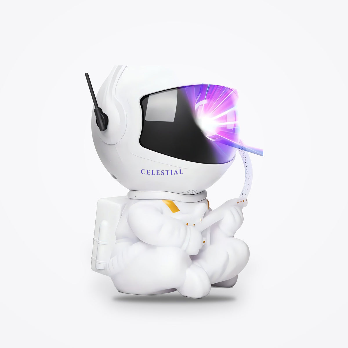 Astronaut Galaxy Projector by Celestial Projectors, studio product photo