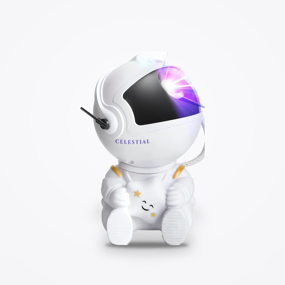 Astronaut Galaxy Projector by Celestial Projectors, studio product photo