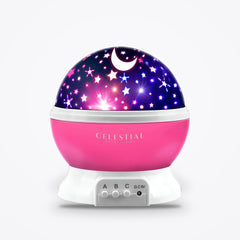 Rotating Star & Moon Projector Night Light for Kids
